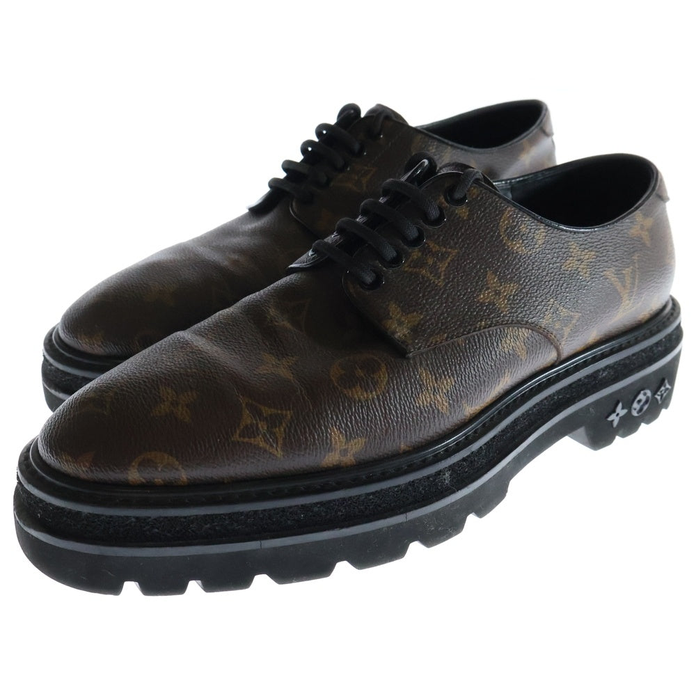 LOUIS VUITTON(ルイヴィトン) LVブラックアイスライン モノグラムレザーシューズ ブラウン DI0211