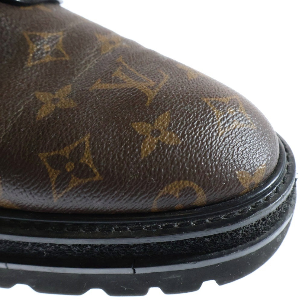 LOUIS VUITTON(ルイヴィトン) LVブラックアイスライン モノグラムレザーシューズ ブラウン DI0211