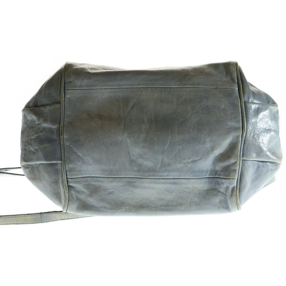Chloe(クロエ) 2WAY エテル ショルダーバッグ ハンドバッグ レザー グレー