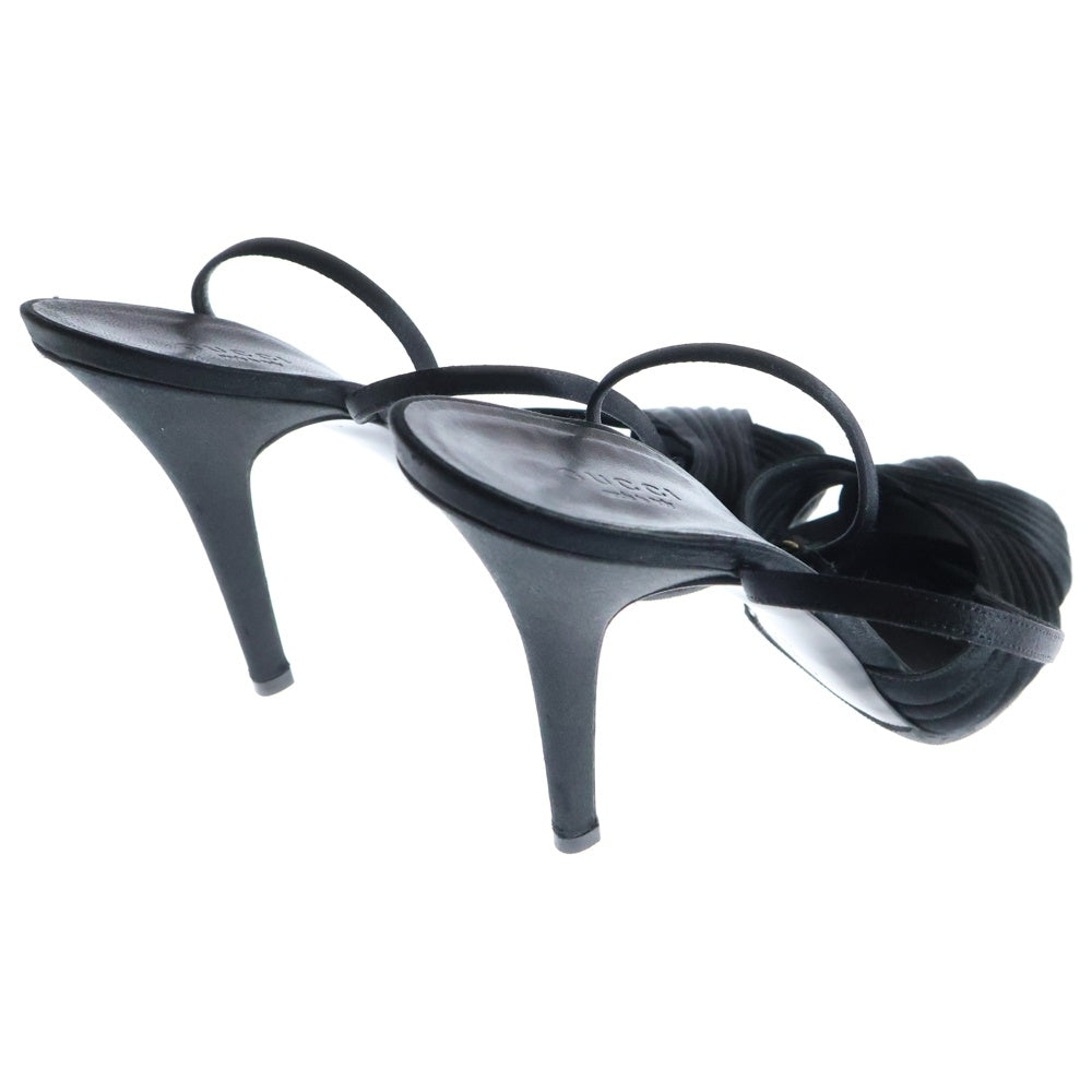 GUCCI(グッチ) Criss Cross Open Toe ピンヒール ブラック レディース