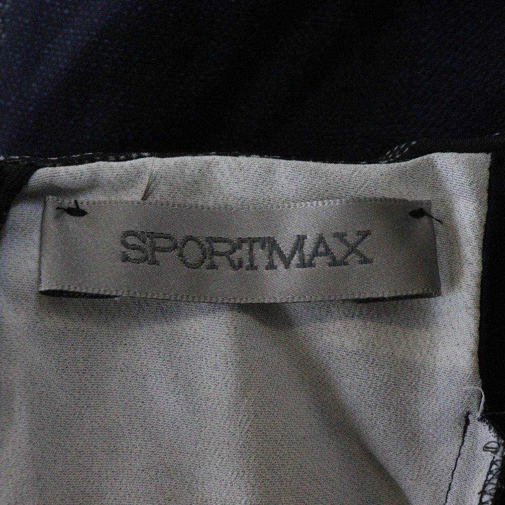 SPORTMAX(スポーツマックス) CHECK ONE PIECE チェックデザインワンピース ネイビー 222612590700 レディース