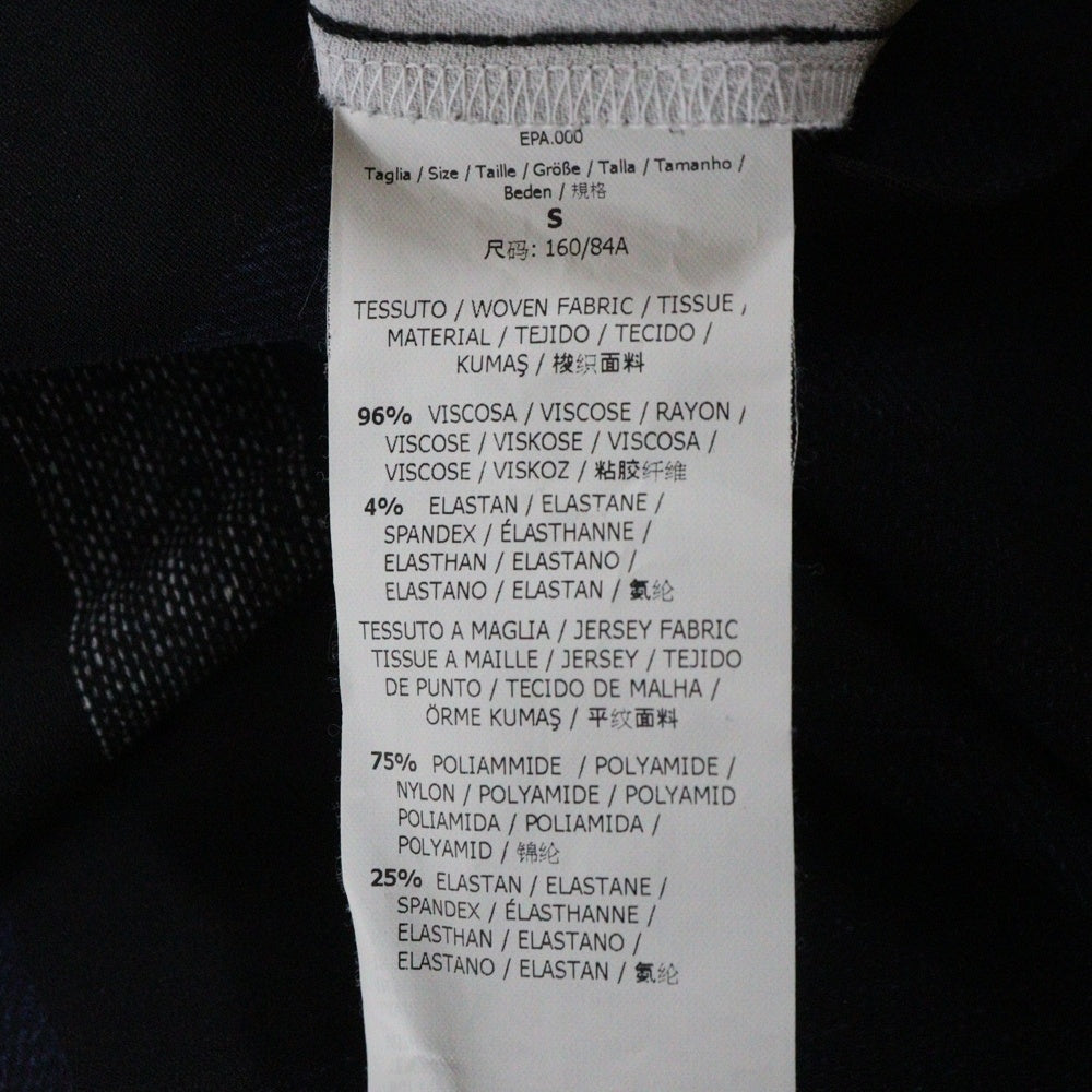 SPORTMAX(スポーツマックス) CHECK ONE PIECE チェックデザインワンピース ネイビー 222612590700 レディース