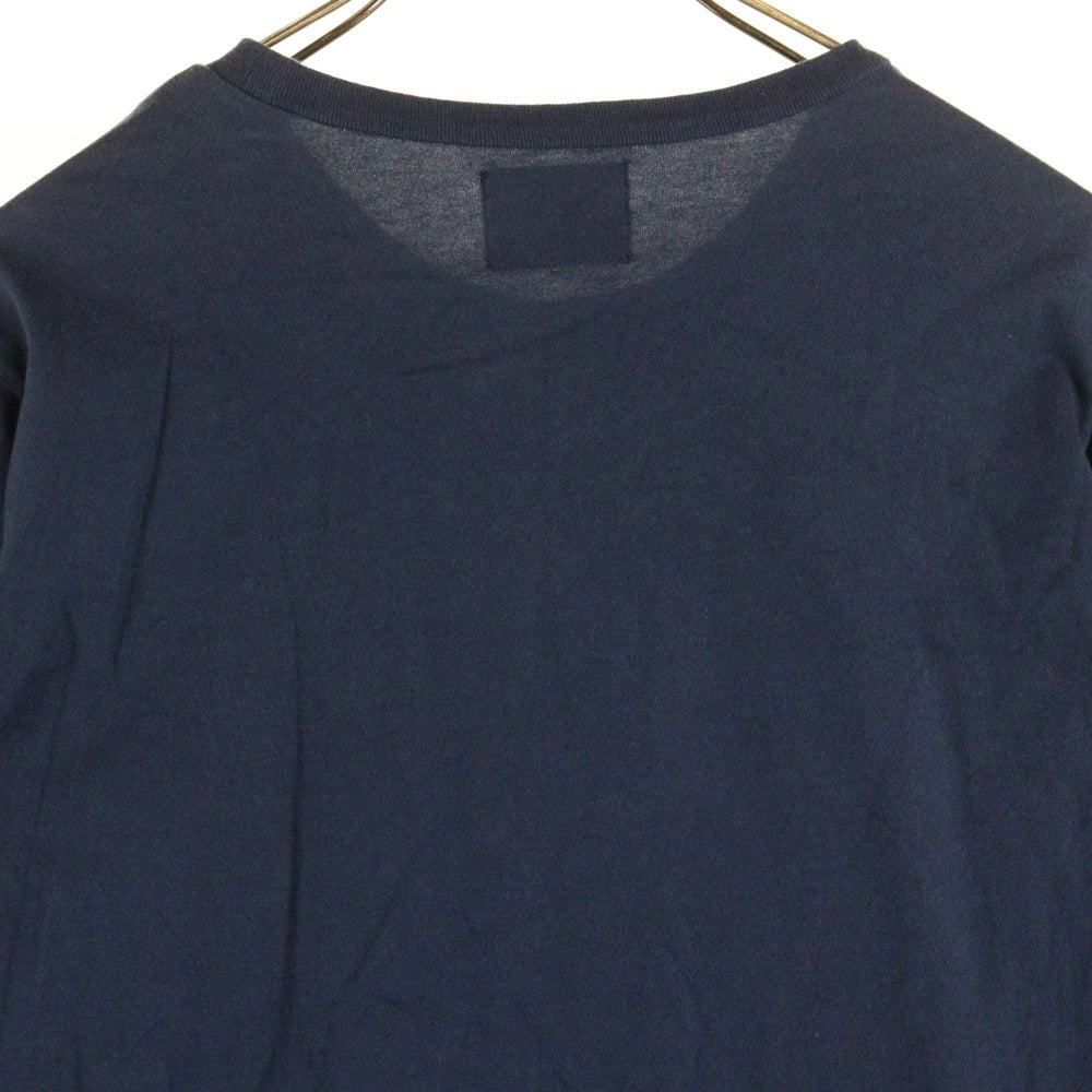 STUSSY(ステューシー) LOGO PRINT ONE PIECE ロゴプリント長袖ワンピース ネイビー