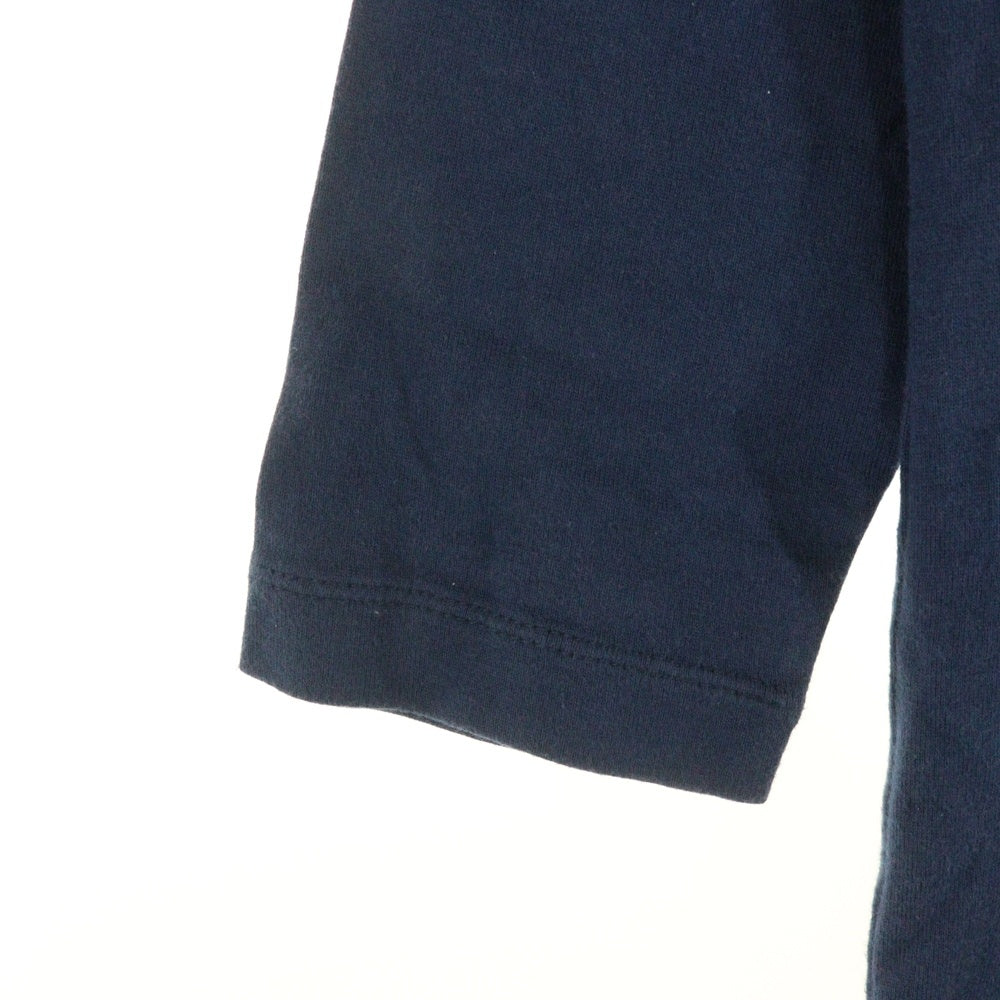 STUSSY(ステューシー) LOGO PRINT ONE PIECE ロゴプリント長袖ワンピース ネイビー