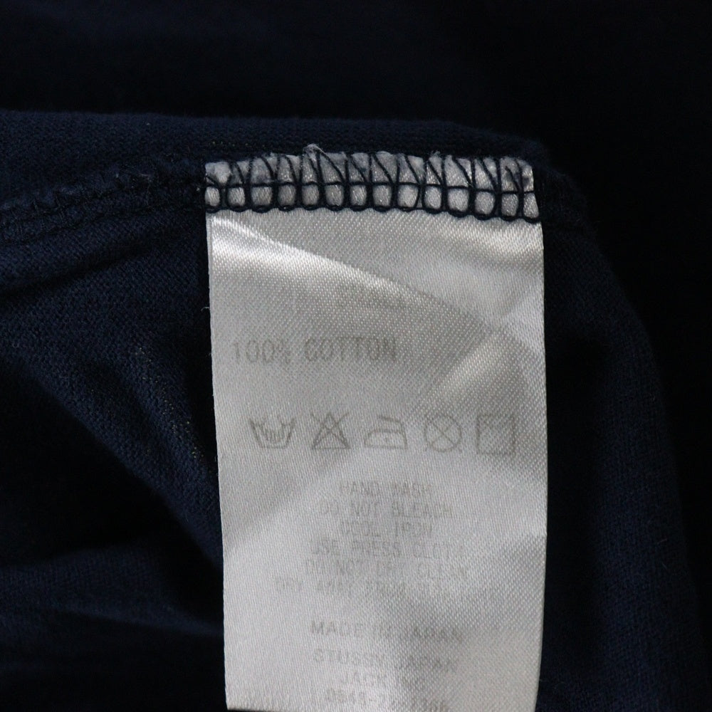 STUSSY(ステューシー) LOGO PRINT ONE PIECE ロゴプリント長袖ワンピース ネイビー