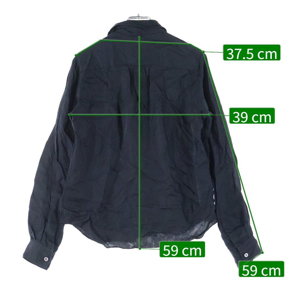 robe de chambre COMME des GARCONS(ローブドシャンブル コムデギャルソン) 長袖シャツブラウス ブラック RB-040020
