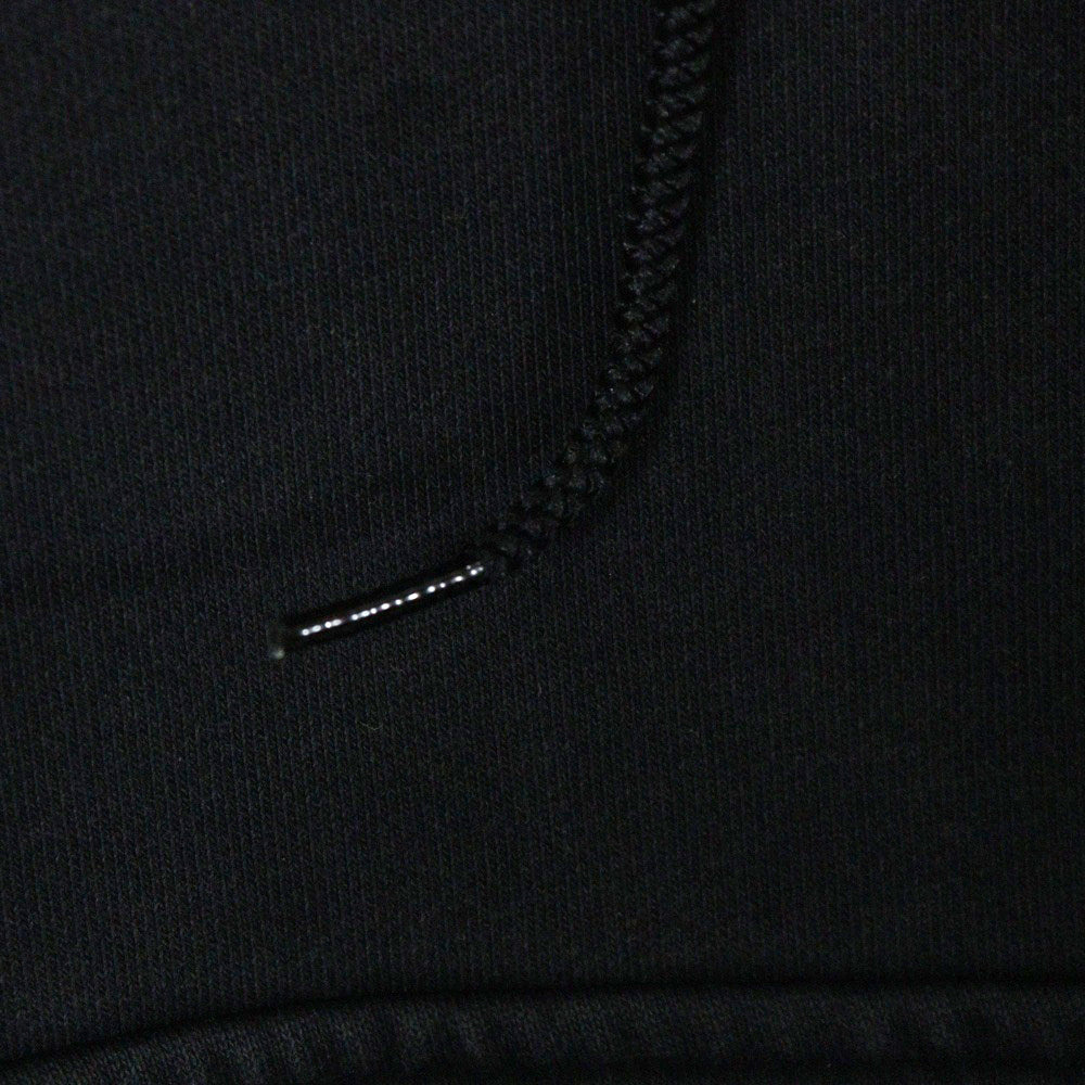 STUSSY(ステューシー) 22SS ×NIKE NRG Washed Hoodie DN4028-010 ナイキ ウォッシュドフーディ ロゴ刺繍スウェットプルオーバーパーカー ブラック