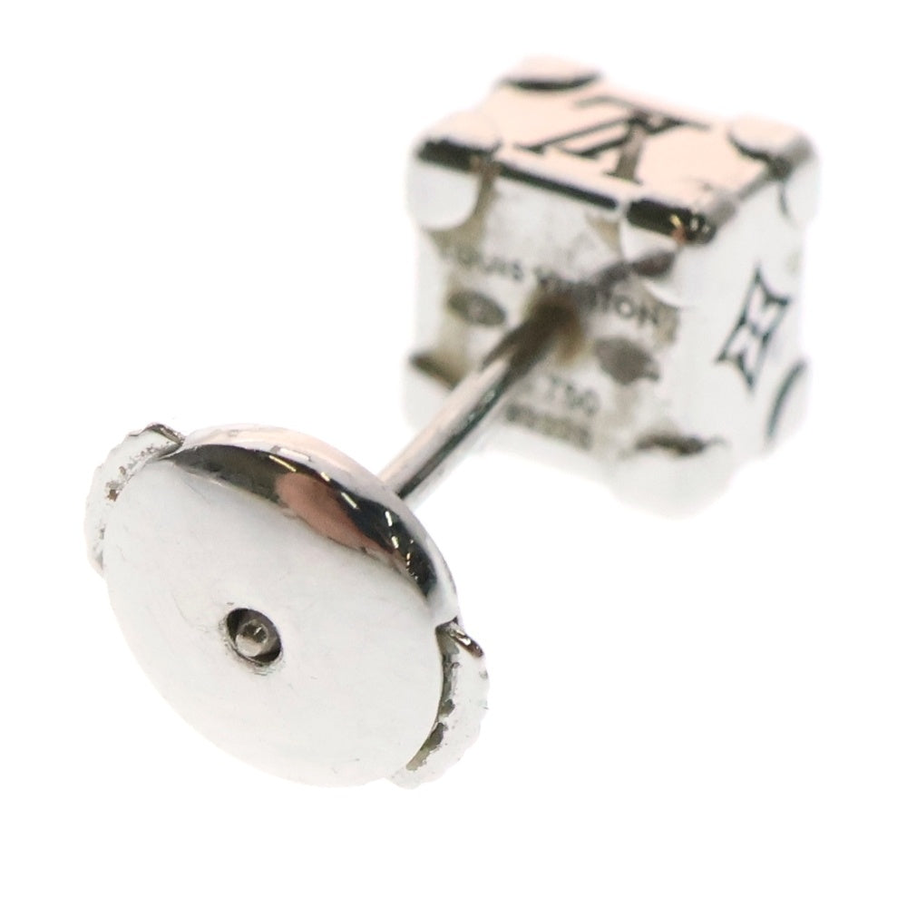 LOUIS VUITTON(ルイヴィトン) トランクピアス レ ガストン K18WG ダイヤスタッズピアス Q06281 ホワイトゴールド