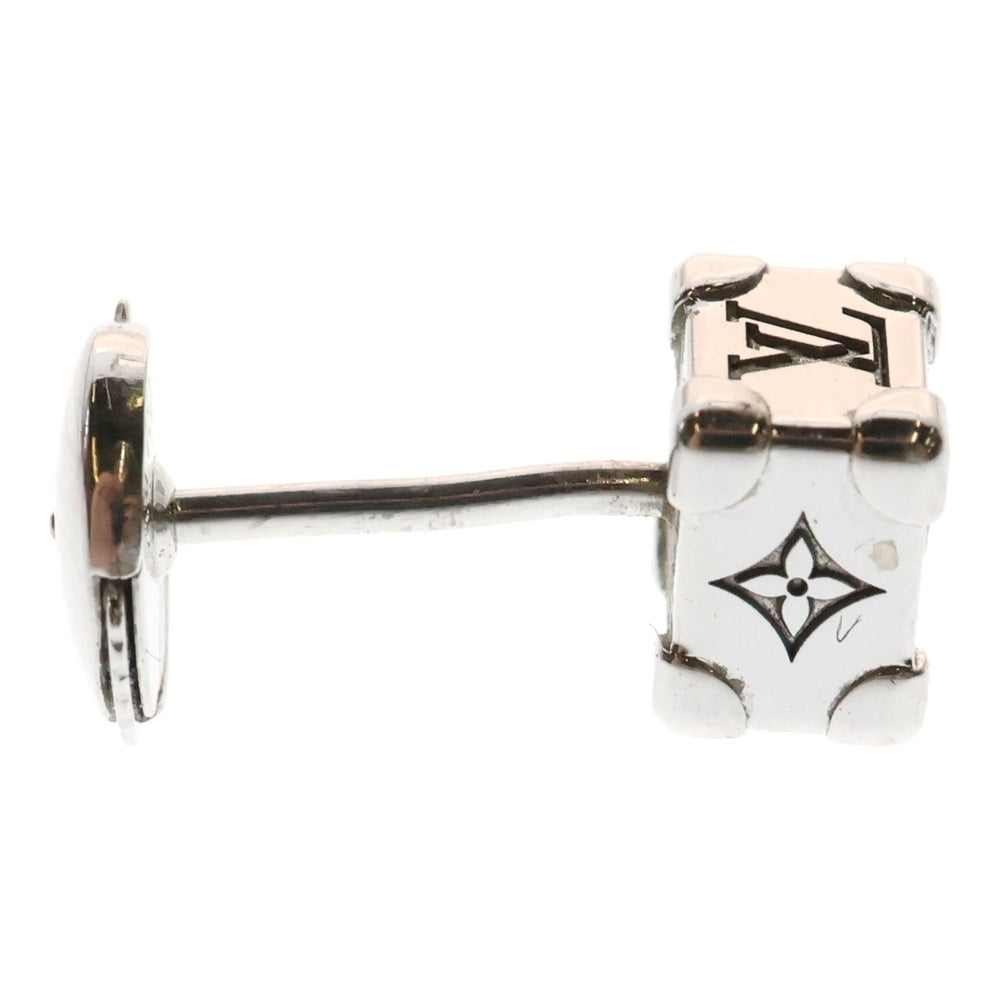 LOUIS VUITTON(ルイヴィトン) トランクピアス レ ガストン K18WG ダイヤスタッズピアス Q06281 ホワイトゴールド