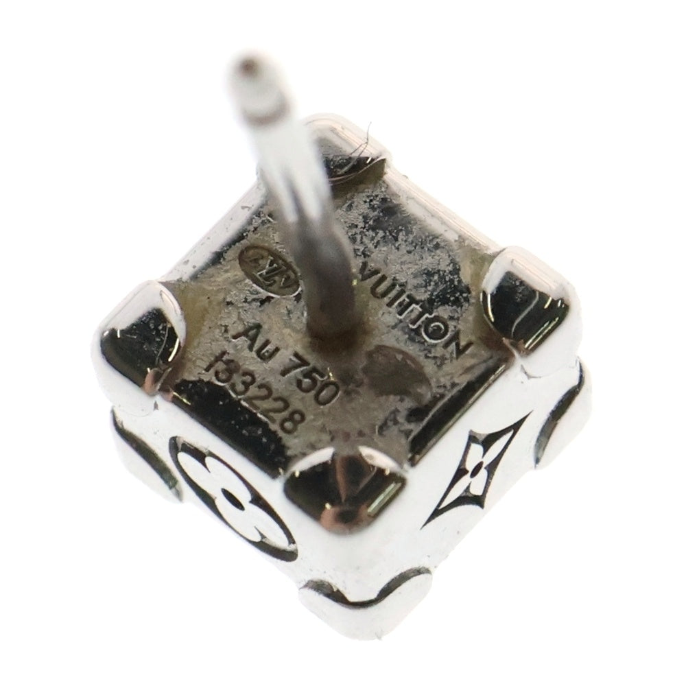 LOUIS VUITTON(ルイヴィトン) トランクピアス レ ガストン K18WG ダイヤスタッズピアス Q06281 ホワイトゴールド