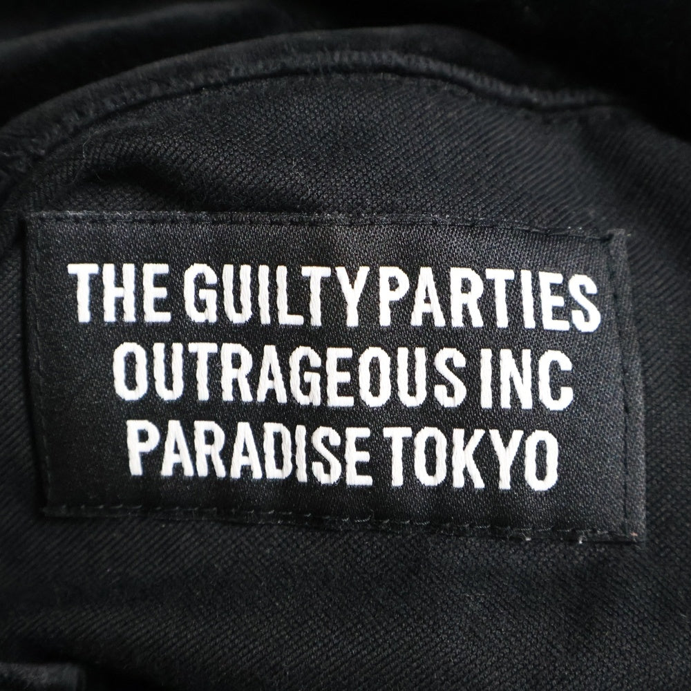 WACKO MARIA(ワコマリア) VELVET TRACK JACKET ロゴ刺繍ベロアトラックジャケット ブラック