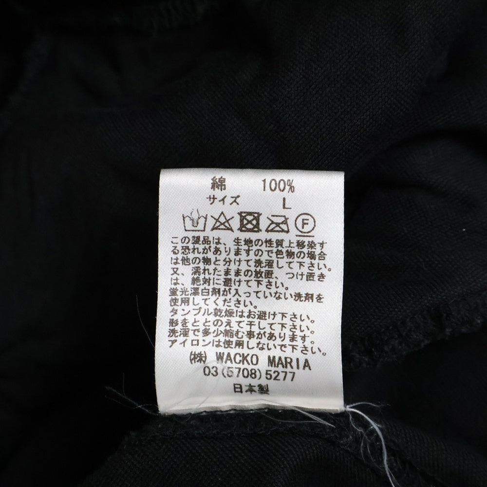 WACKO MARIA(ワコマリア) VELVET TRACK JACKET ロゴ刺繍ベロアトラックジャケット ブラック