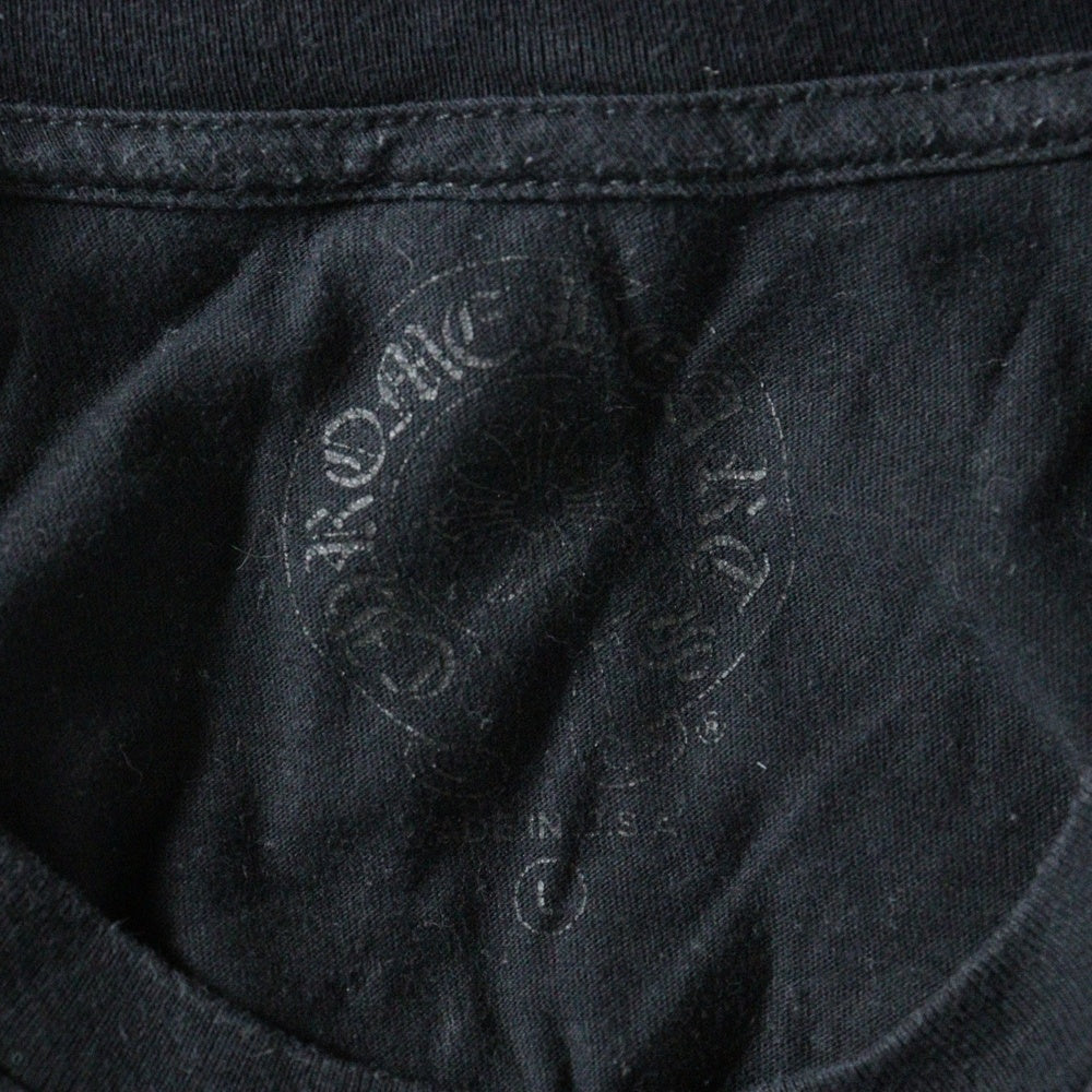 CHROME HEARTS(クロムハーツ) CH T-SHRT バック英字プリントクルーネック半袖Tシャツカットソー ブラック/イエロー