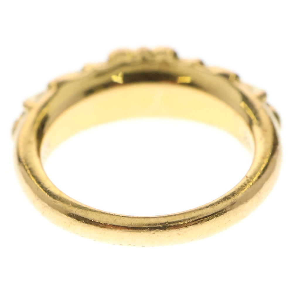 CHROME HEARTS(クロムハーツ) 22K BABYCLSC P/DIA ベイビークラシック フローラルクロスリング PAVEダイヤ ゴールド BCA055
