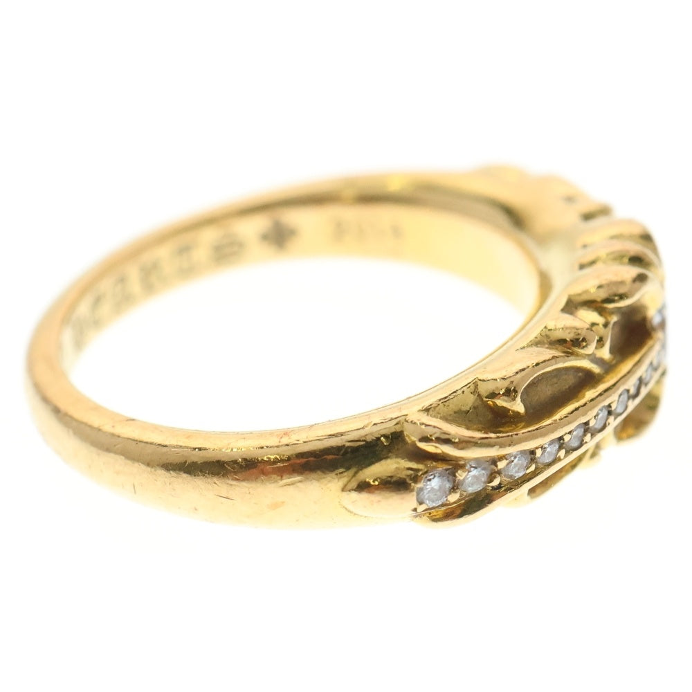 CHROME HEARTS(クロムハーツ) 22K BABYCLSC P/DIA ベイビークラシック フローラルクロスリング PAVEダイヤ ゴールド BCA055