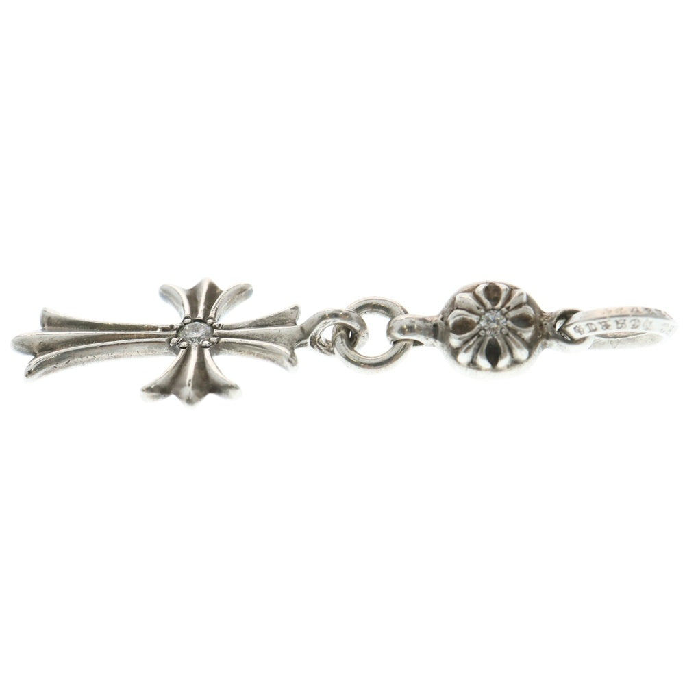 CHROME HEARTS(クロムハーツ) 1B TNY CH CRS 1DIA 1ボール タイニー CHクロス チャーム アフター1ダイヤ ペンダントトップ シルバー