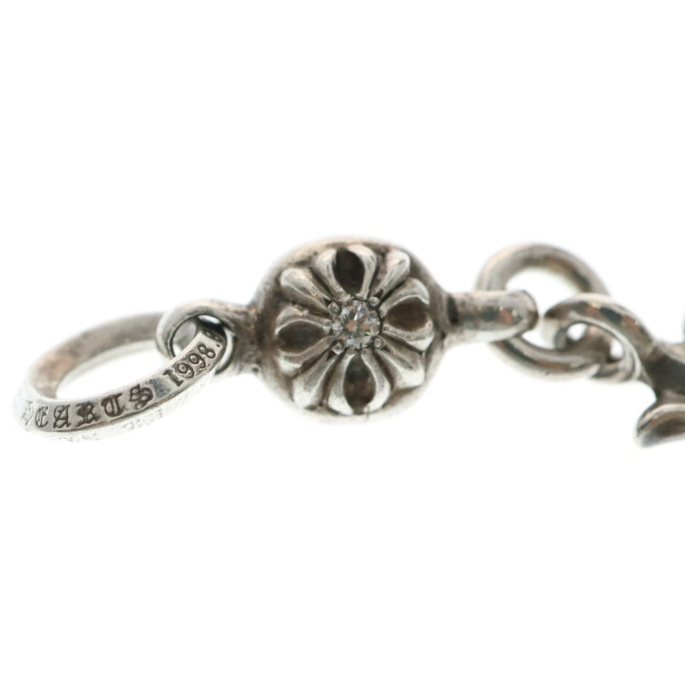 CHROME HEARTS(クロムハーツ) 1B TNY CH CRS 1DIA 1ボール タイニー CHクロス チャーム アフター1ダイヤ ペンダントトップ シルバー