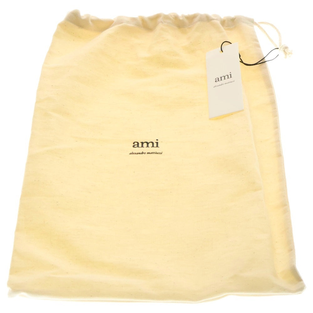 AMI Alexandre Mattiussi(アミアレクサンドルマテュッシ) ロゴ刺繍バケットハット UHA246.AW0041 ベージュ