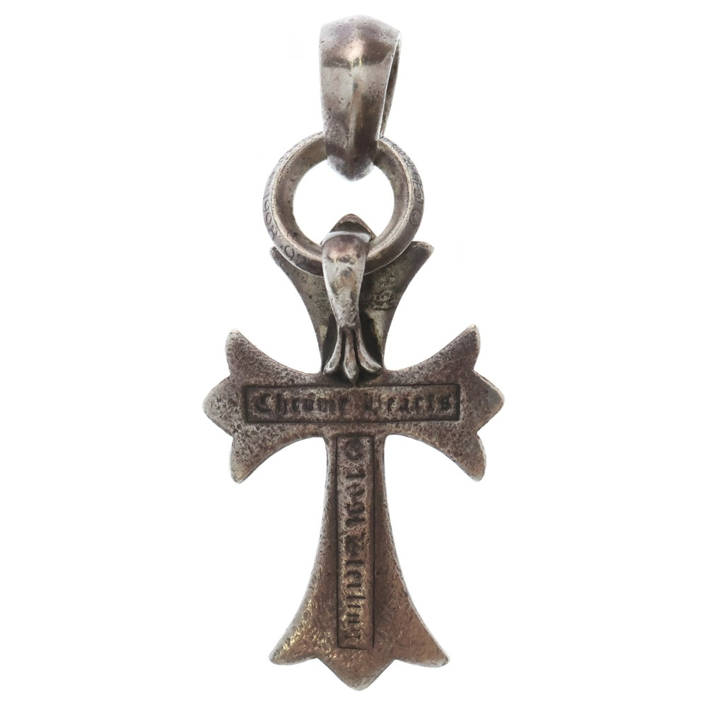 CHROME HEARTS(クロムハーツ) CH CRS SML W/BALE Wベイル スモールCHクロス ペンダントトップ シルバー BCA218