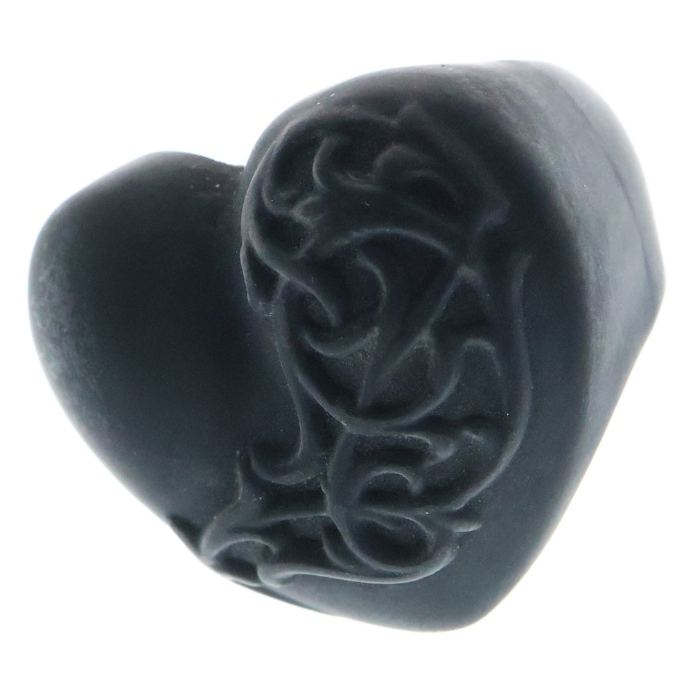 CHROME HEARTS(クロムハーツ) HEART PLSTC RING ハート シリコンラバーリング ブラック