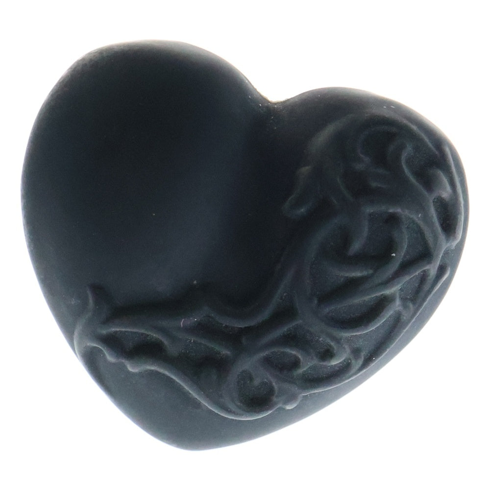 CHROME HEARTS(クロムハーツ) HEART PLSTC RING ハート シリコンラバーリング ブラック