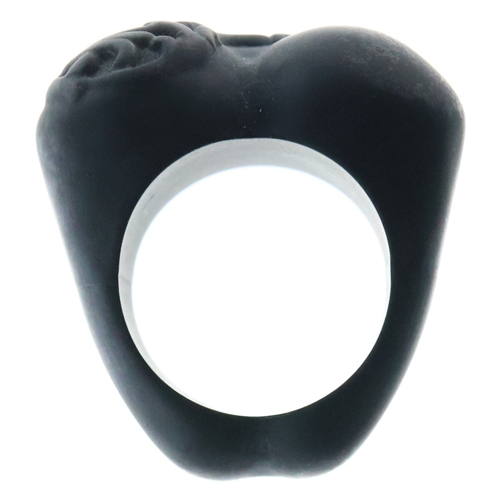 CHROME HEARTS(クロムハーツ) HEART PLSTC RING ハート シリコンラバーリング ブラック