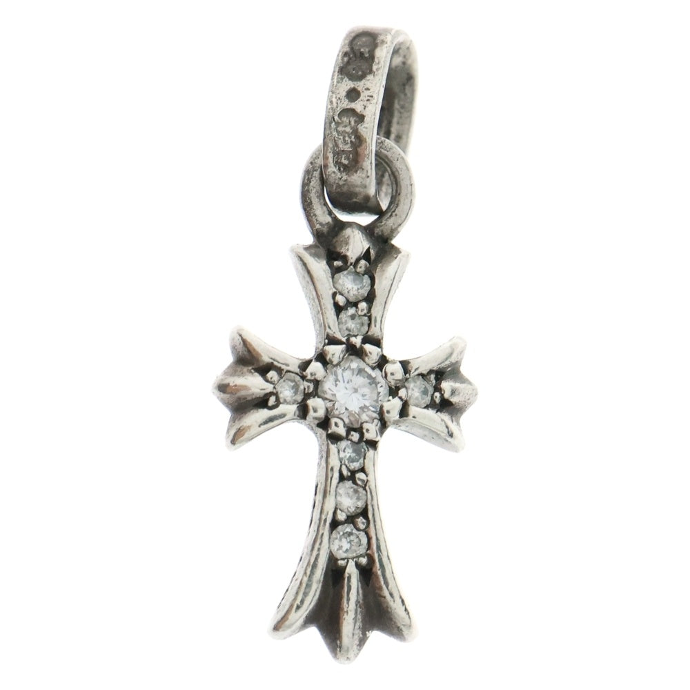 CHROME HEARTS(クロムハーツ) CRS BBYFAT P DMND ベイビーファットクロス PAVEダイヤ ペンダントトップ シルバー BCA234