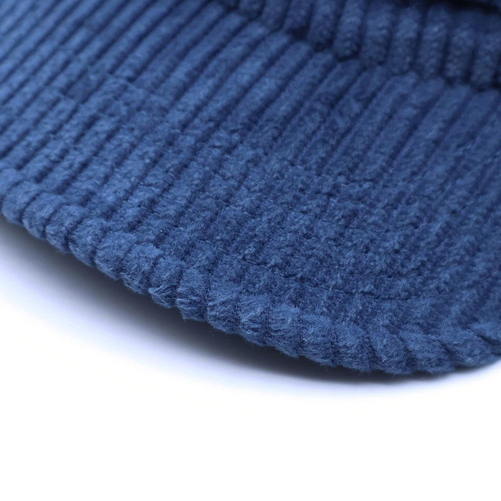 SUPREME(シュプリーム) 22SS Rope Corduroy Camp Cap ボックスロゴ コーデュロイ キャンプキャップ 帽子 ネイビー