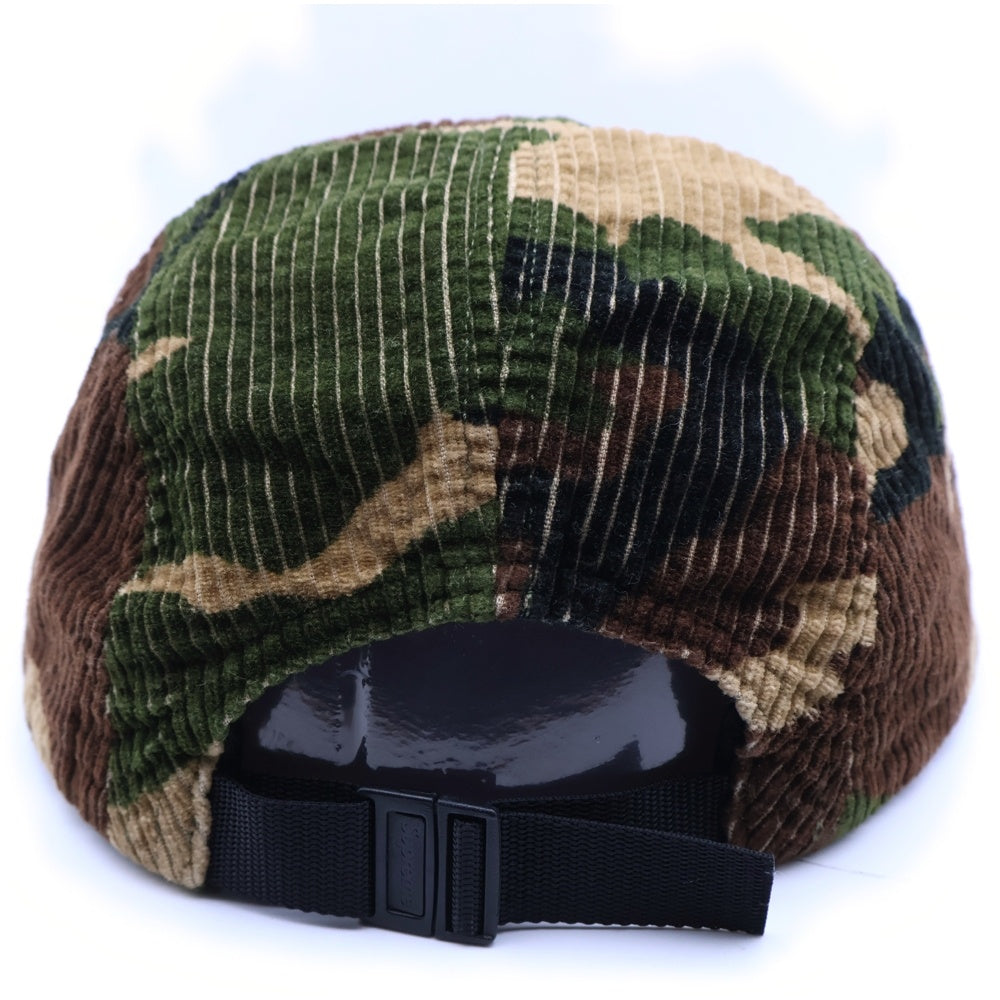 SUPREME(シュプリーム) 19AW Camo Corduroy Camp Cap カモフラ コーデュロイ ボックスロゴ キャップキャップ 帽子 カーキ/ブラウン
