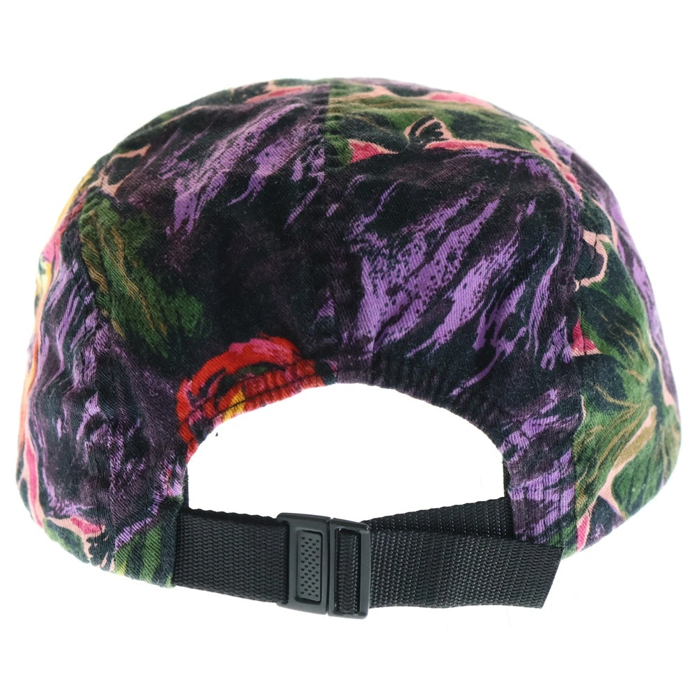SUPREME(シュプリーム) 17AW Painted Floral Camp Cap Purple ペインテッドフローラルキャンプキャップ 帽子 マルチカラー