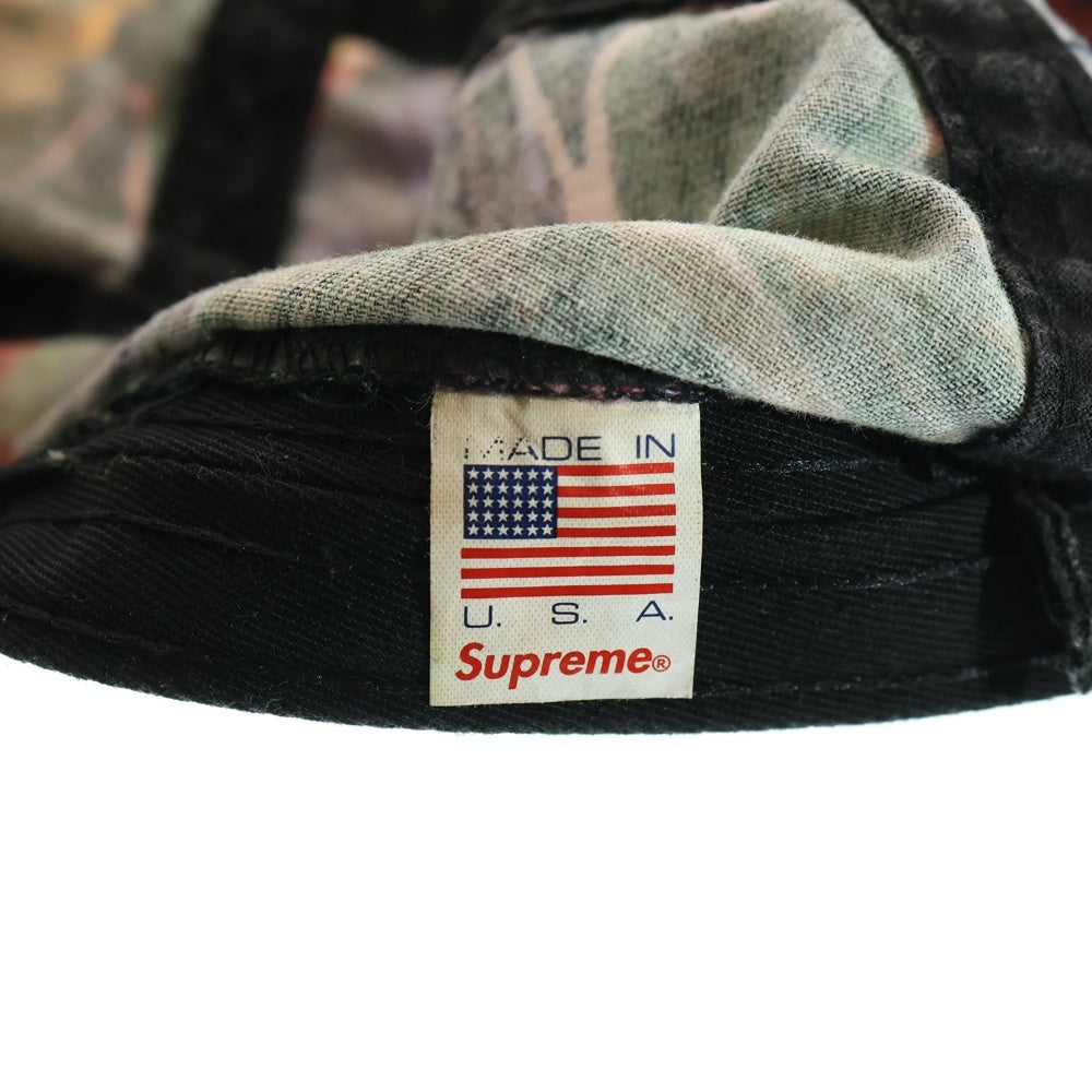 SUPREME(シュプリーム) 17AW Painted Floral Camp Cap Purple ペインテッドフローラルキャンプキャップ 帽子 マルチカラー