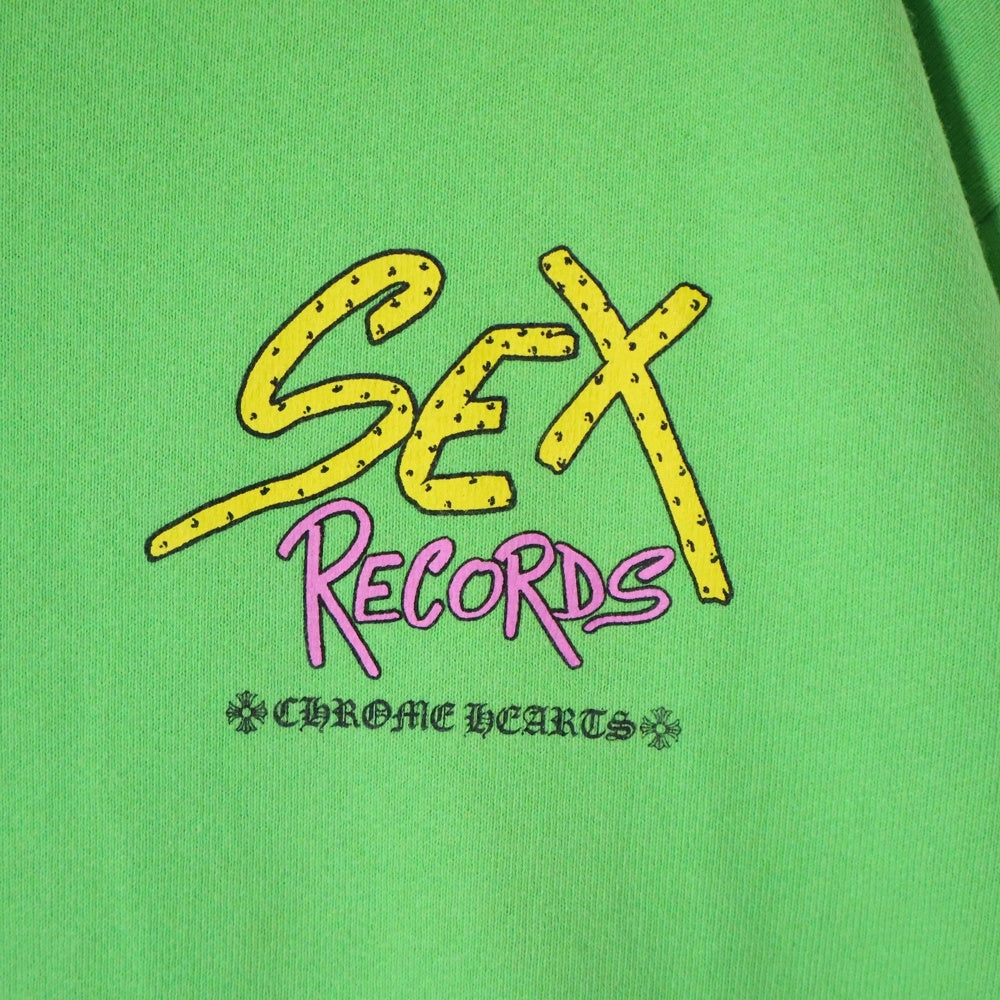 CHROME HEARTS(クロムハーツ) 21AW ×MATTY BOY PPO SEXRCD GRN HD PLVR ×マッティボーイ セックスレコード プルオーバーパーカー フーディ グリーン