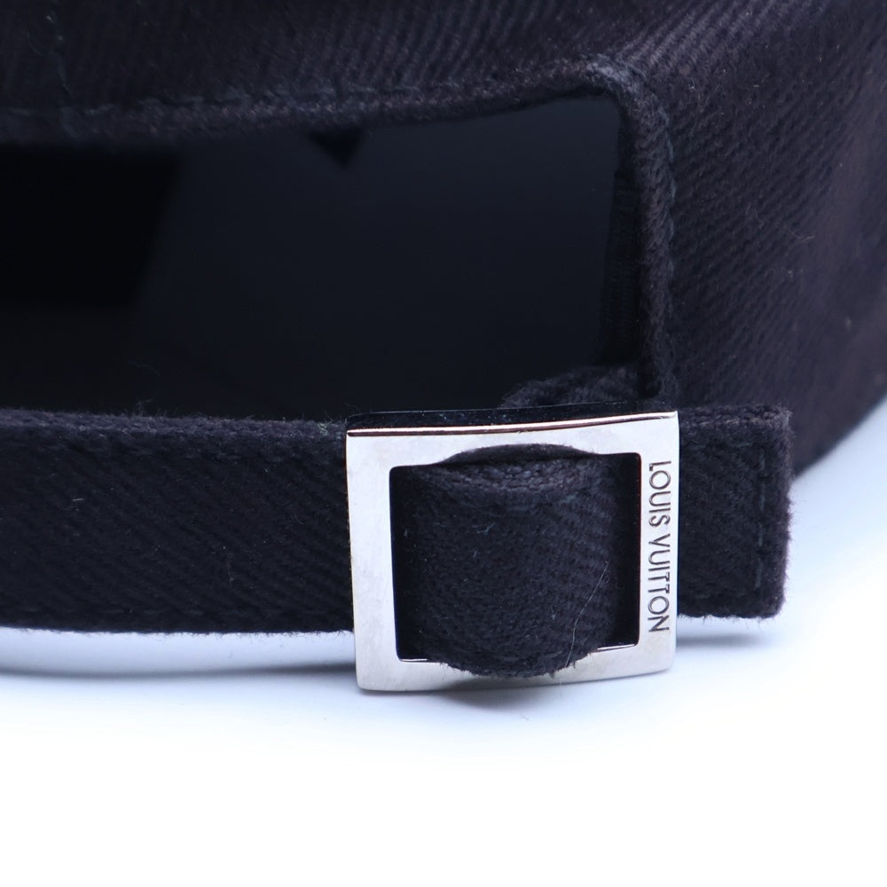 LOUIS VUITTON(ルイヴィトン) LV スマッシュ デニム キャップ 帽子 ブラック M7608L