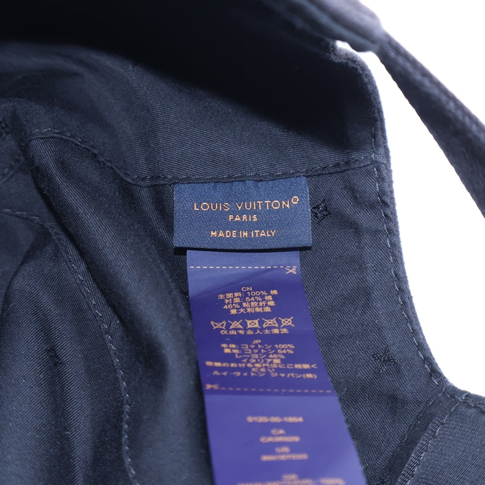 LOUIS VUITTON(ルイヴィトン) LV スマッシュ デニム キャップ 帽子 ブラック M7608L