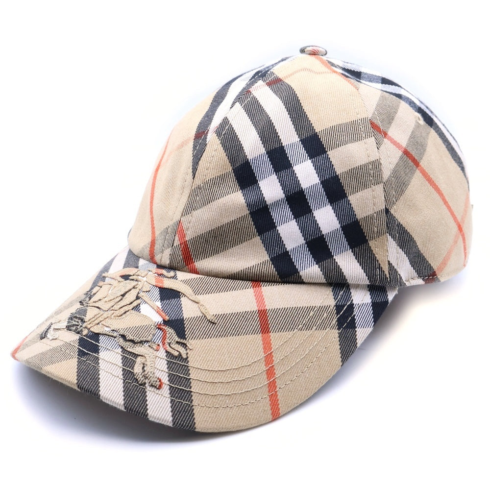 BURBERRYS(バーバリーズ) ノバチェック ロゴ ベースボールキャップ 帽子 ベージュ 8085723