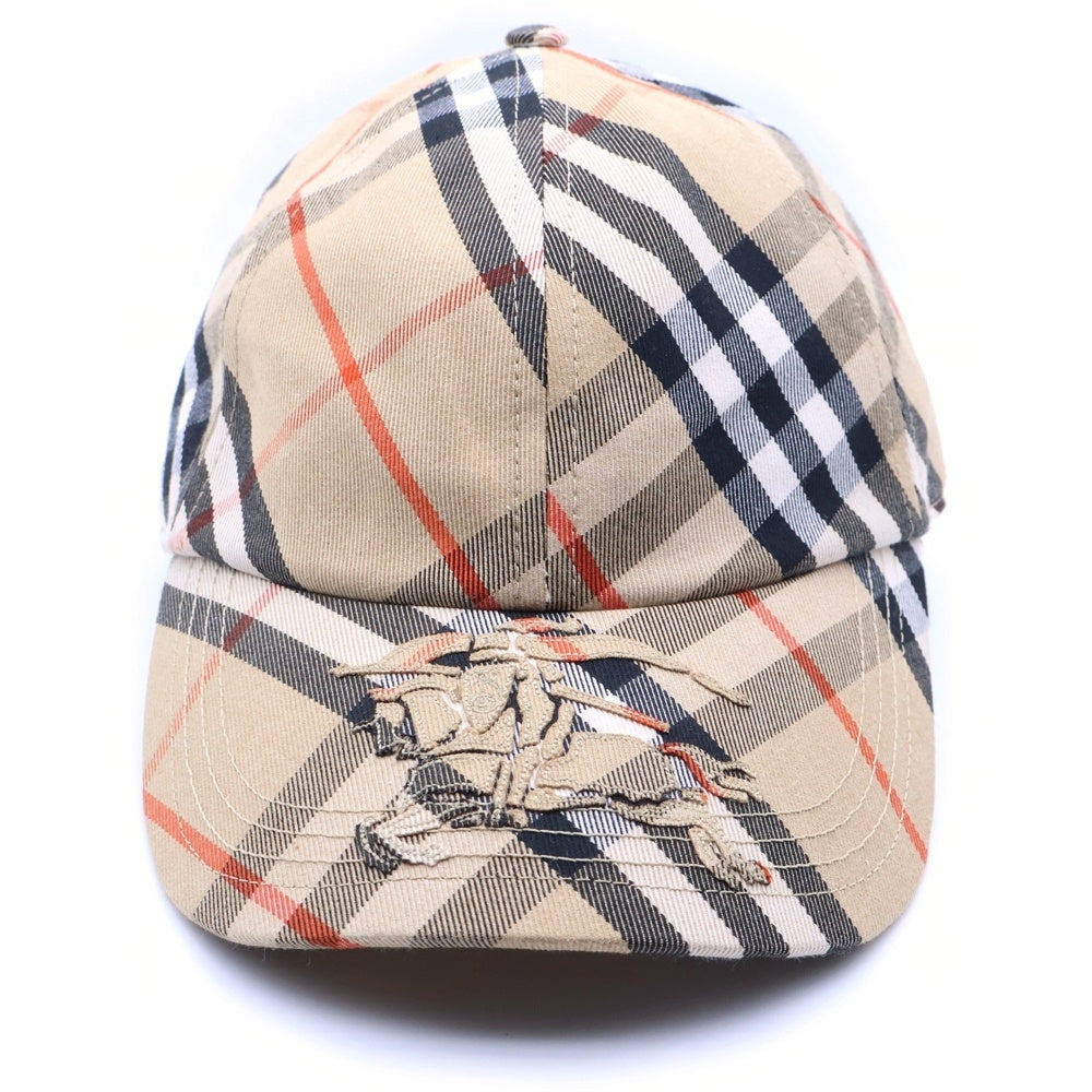 BURBERRYS(バーバリーズ) ノバチェック ロゴ ベースボールキャップ 帽子 ベージュ 8085723