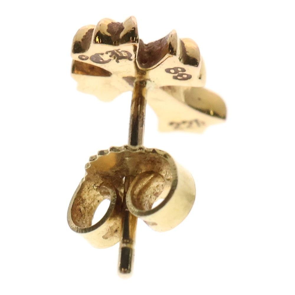 CHROME HEARTS(クロムハーツ) 22K CH CRS 2 FAT P/DIA CHクロスファット スタッドピアス PAVEダイヤ ゴールド BCA019
