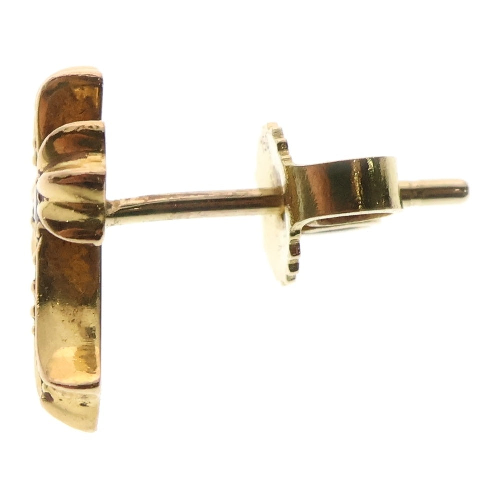 CHROME HEARTS(クロムハーツ) 22K CH CRS 2 FAT P/DIA CHクロスファット スタッドピアス PAVEダイヤ ゴールド BCA019
