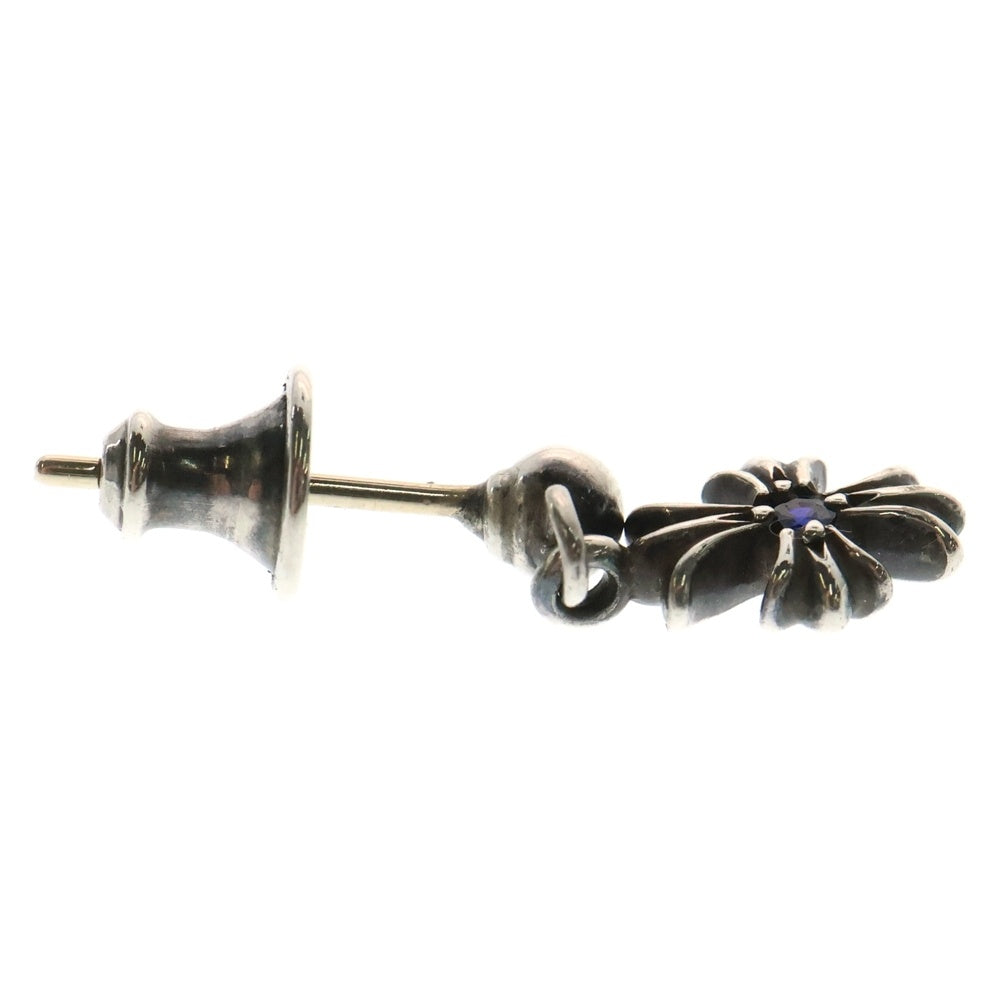 CHROME HEARTS(クロムハーツ) TNY E CH PLS 1 SAP タイニーE CHプラスドロップ 1サファイア ピアス シルバー