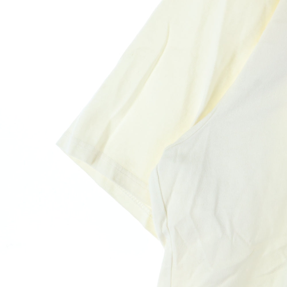 RHUDE(ルード) NICE TEE フロントロゴプリントクルーネック半袖Tシャツカットソー ホワイト