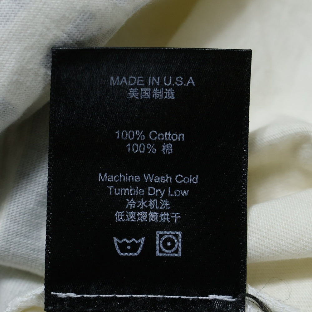 RHUDE(ルード) NICE TEE フロントロゴプリントクルーネック半袖Tシャツカットソー ホワイト