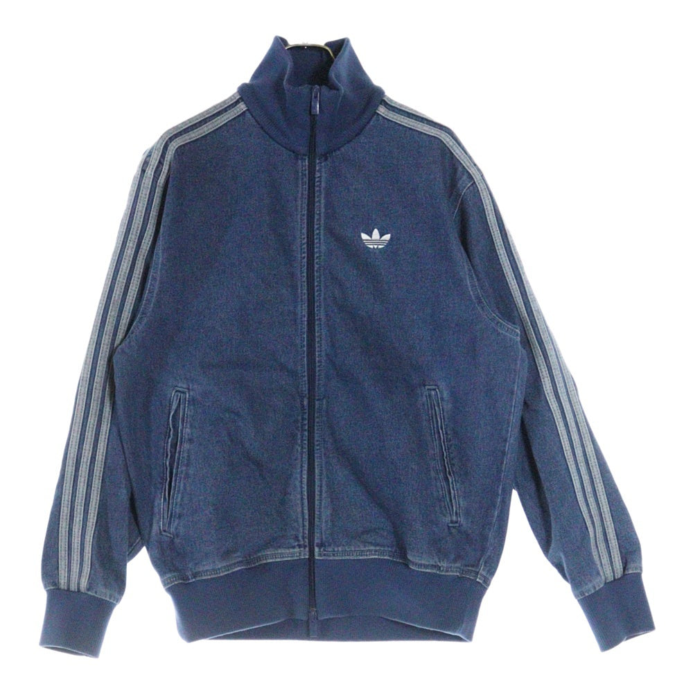 adidas Originals(アディダスオリジナルス) DENIM FIREBIRD TRACKTOP JC6233 ミディアムブルーデニム ファイヤー バード ジップアップトラックジャケット インディゴ