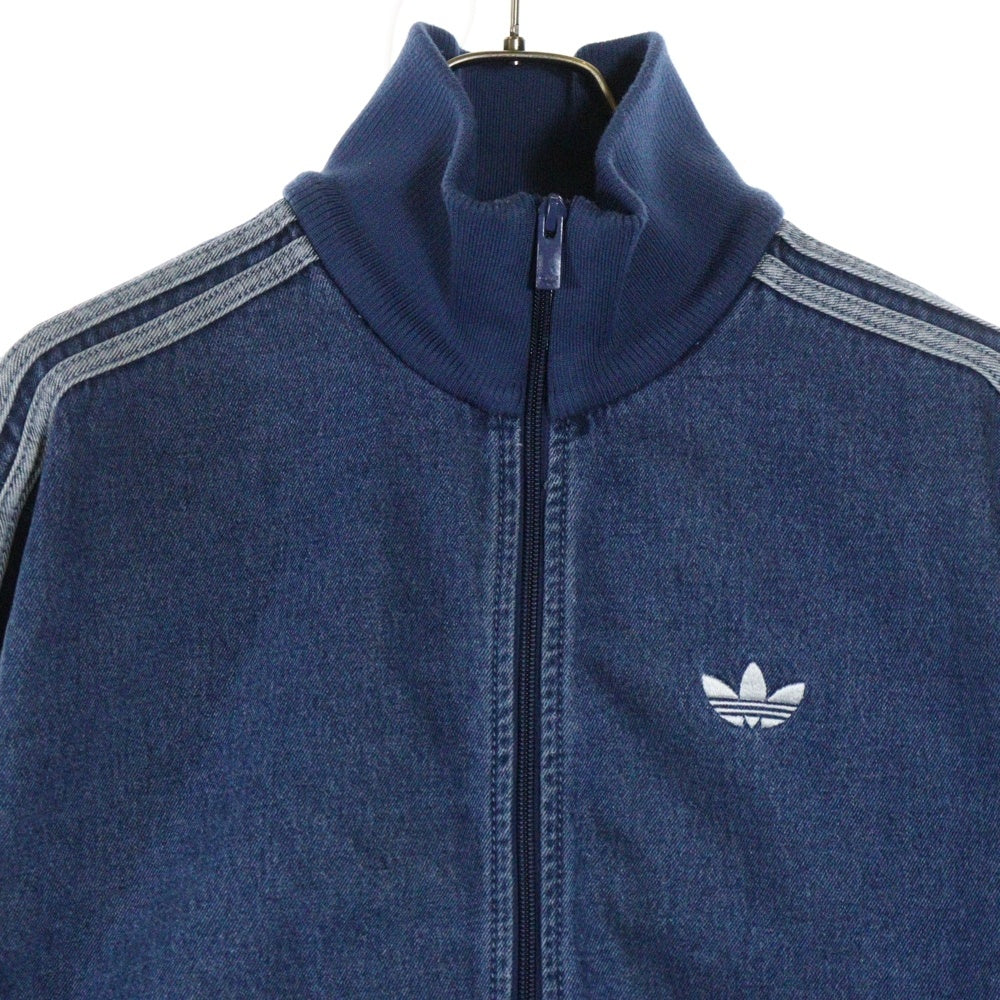 adidas Originals(アディダスオリジナルス) DENIM FIREBIRD TRACKTOP JC6233 ミディアムブルーデニム ファイヤー バード ジップアップトラックジャケット インディゴ