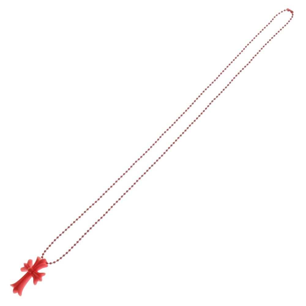 CHROME HEARTS(クロムハーツ) RUBBER CH CRS SML スモールCHクロス ラバーネックレス シリコン レッド BCA306