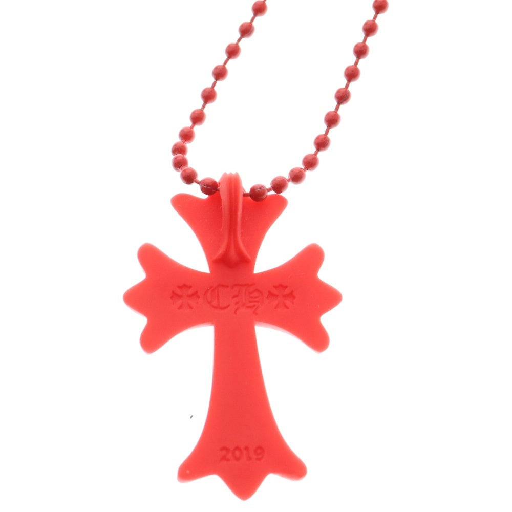 CHROME HEARTS(クロムハーツ) RUBBER CH CRS SML スモールCHクロス ラバーネックレス シリコン レッド BCA306