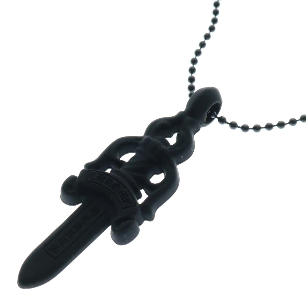 CHROME HEARTS(クロムハーツ) RUBBER LARGE DAGGER ラバーラージダガー シリコンラバーネックレス ブラック
