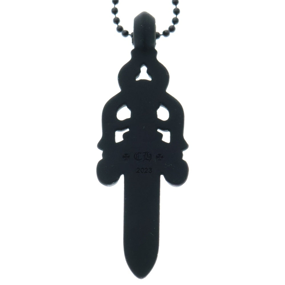 CHROME HEARTS(クロムハーツ) RUBBER LARGE DAGGER ラバーラージダガー シリコンラバーネックレス ブラック