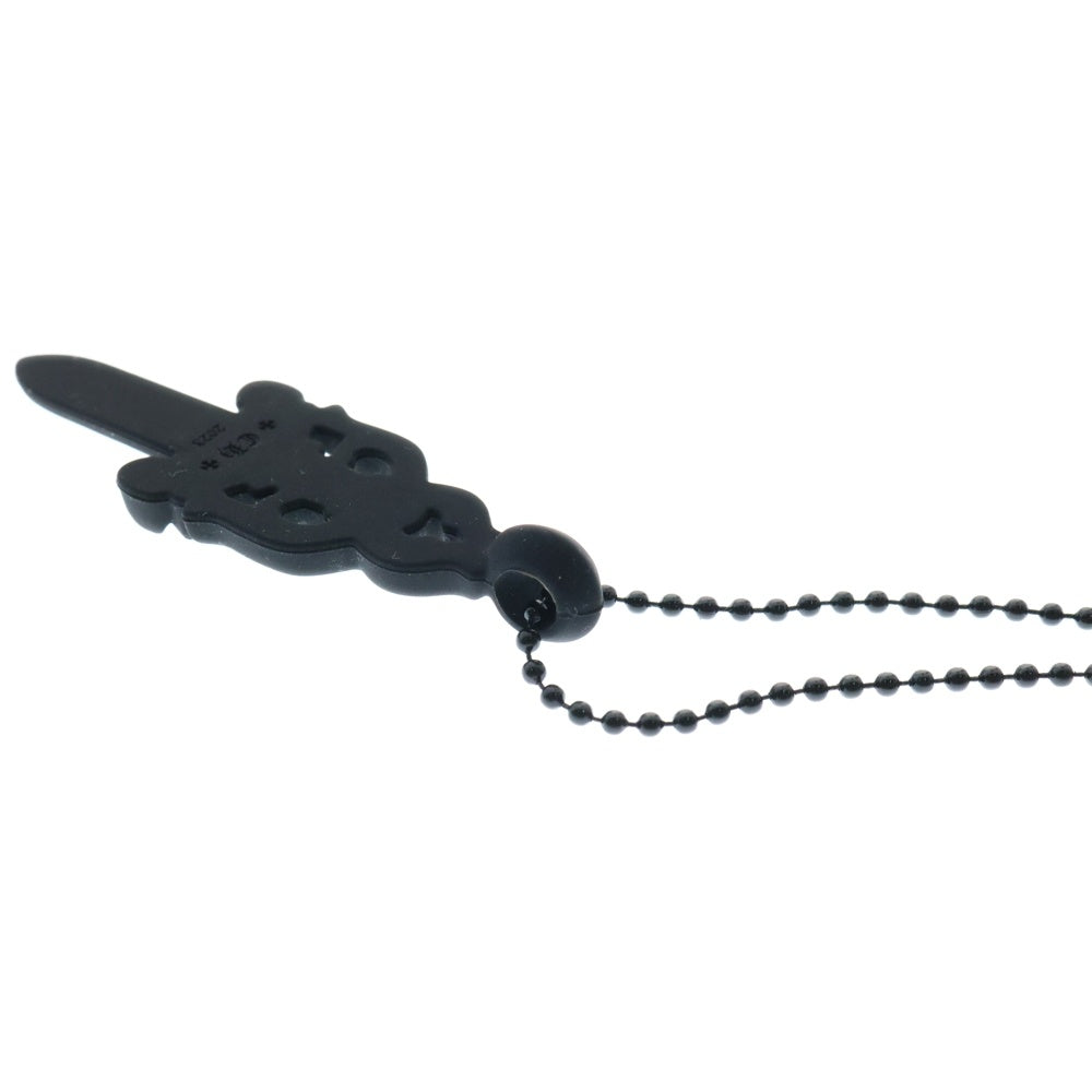 CHROME HEARTS(クロムハーツ) RUBBER LARGE DAGGER ラバーラージダガー シリコンラバーネックレス ブラック
