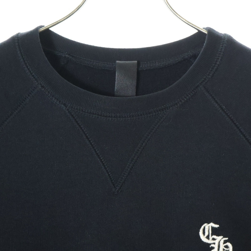 CHROME HEARTS(クロムハーツ) Y NOT SLO RIDE SWEATSHIRT ワイノット スロースライド ロゴ刺繍スウェットトレーナー ブラック