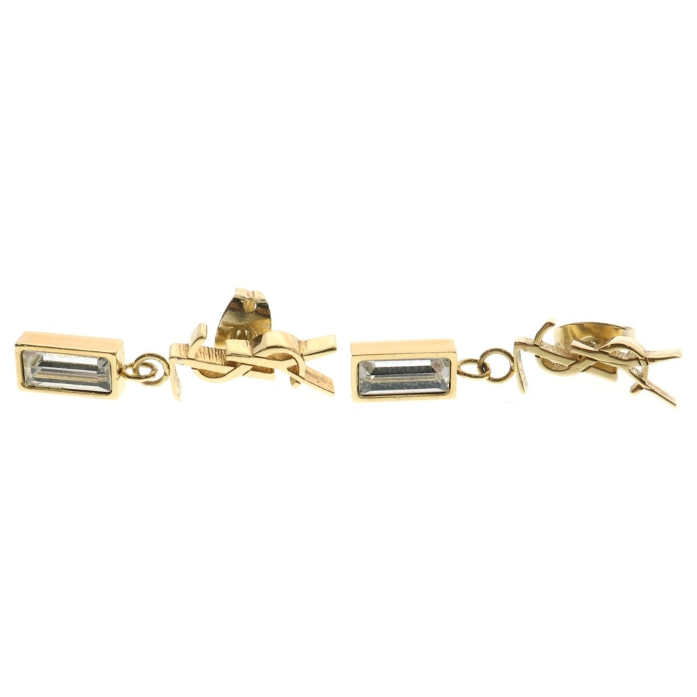 SAINT LAURENT PARIS(サンローランパリ) カサンドラ ラインストーン ピアス ゴールド 746624 Y1526